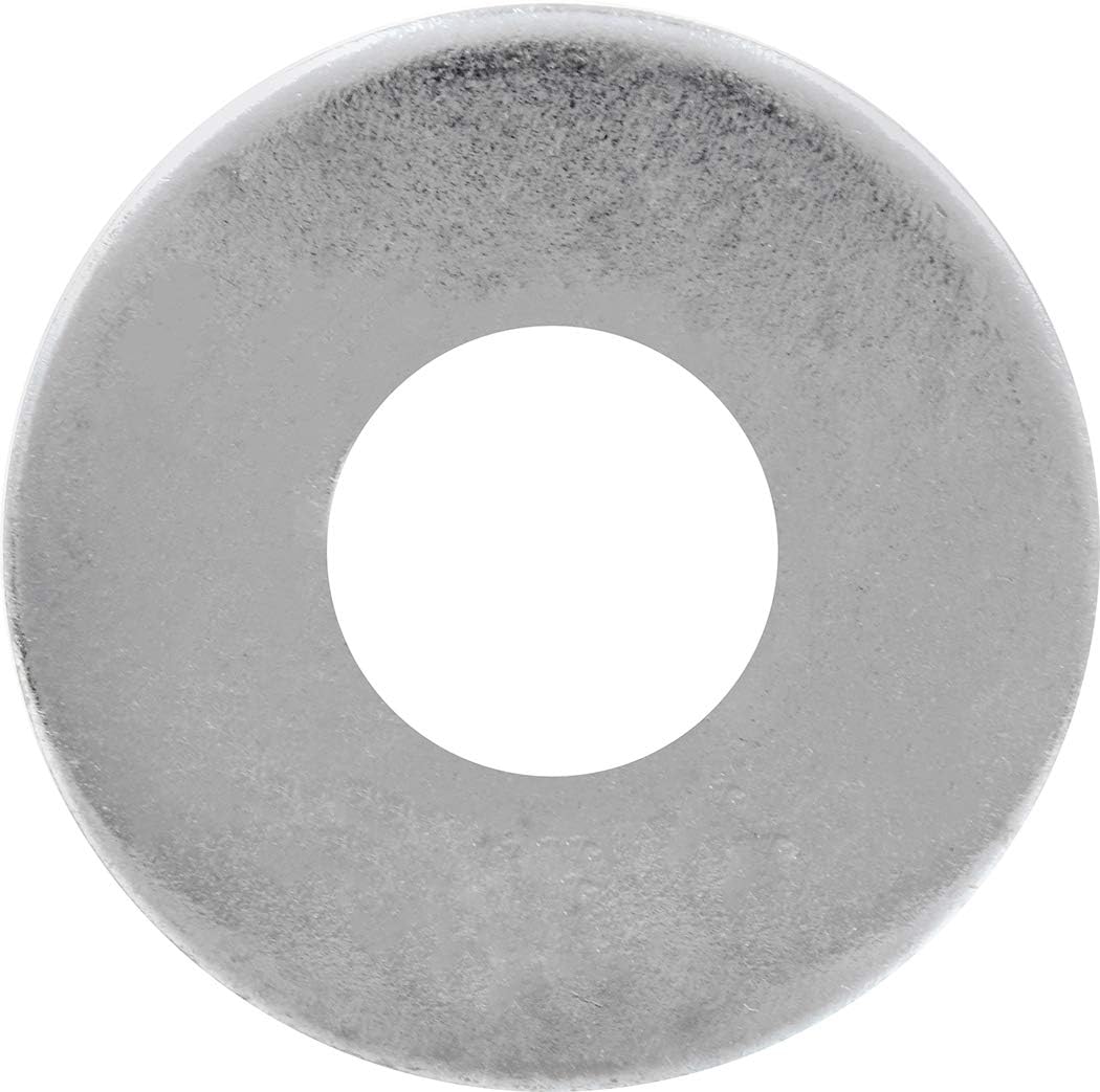 Hillman Flat Washers, 1/2in, 50 Pack, Zinc | Zinc finish, SAE size for 1/2in bolts and screws, Helps distribute load in deck, fence, and general repair projects - Image 2