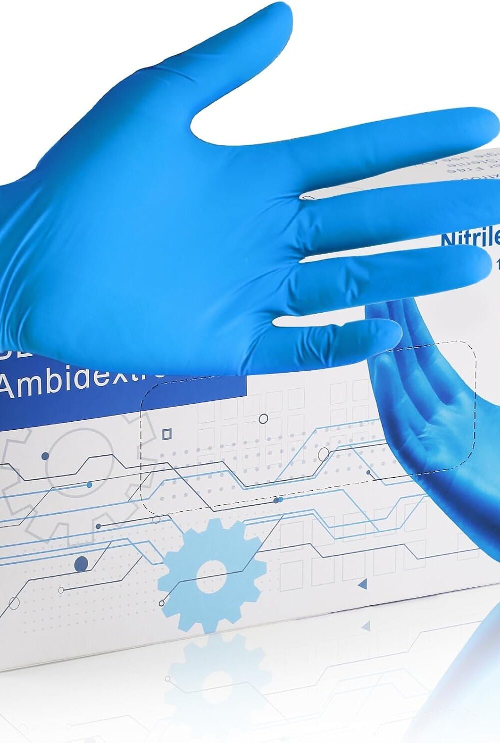 PEIPU Nitrile Disposable Gloves，Powder Free, Cleaning Service Gloves, Latex Free